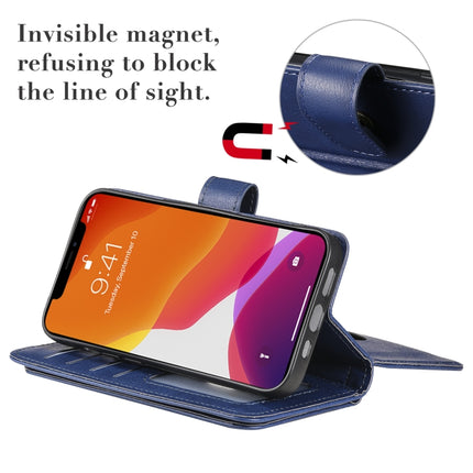 Multifunctional Magnetic Copper Buckle Horizontal Flip Solid Color Leather Case with 10 Card Slots & Wallet & Holder & Photo Frame For iPhone 13(Purple)-garmade.com