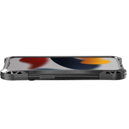 R-JUST AMIRA Shockproof Dustproof Waterproof Metal Protective Case For iPhone 13 mini(Black)-garmade.com