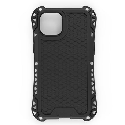 R-JUST AMIRA Shockproof Dustproof Waterproof Metal Protective Case For iPhone 13(Black)-garmade.com