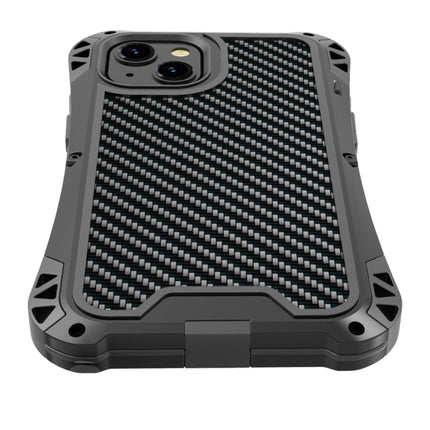 R-JUST AMIRA Shockproof Dustproof Waterproof Metal Protective Case For iPhone 13(Black)-garmade.com