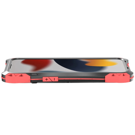 R-JUST AMIRA Shockproof Dustproof Waterproof Metal Protective Case For iPhone 13(Red)-garmade.com