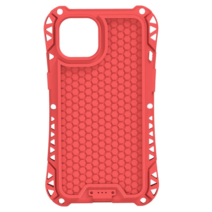 R-JUST AMIRA Shockproof Dustproof Waterproof Metal Protective Case For iPhone 13(Red)-garmade.com