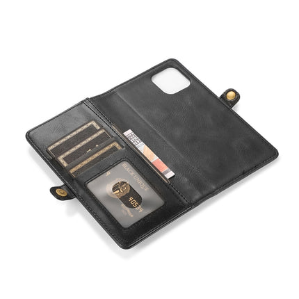 Strong Magnetic Detachable Horizontal Flip Leather Case with Card Slots & Wallet For iPhone 13 Mini(Black)-garmade.com