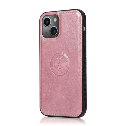 Strong Magnetic Detachable Horizontal Flip Leather Case with Card Slots & Wallet For iPhone 13 Mini(Rose Gold)-garmade.com