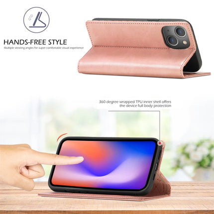 LC.IMEEKE Strong Magnetic PU + Matte TPU Horizontal Flip Leather Case with Holder & Card Slots & Wallet For iPhone 13 mini(Rose Gold)-garmade.com