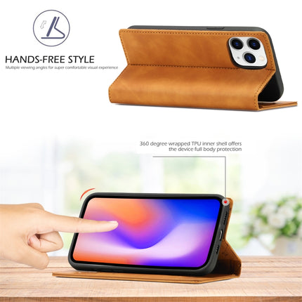 LC.IMEEKE Strong Magnetic PU + Matte TPU Horizontal Flip Leather Case with Holder & Card Slots & Wallet For iPhone 13 mini(Brown)-garmade.com