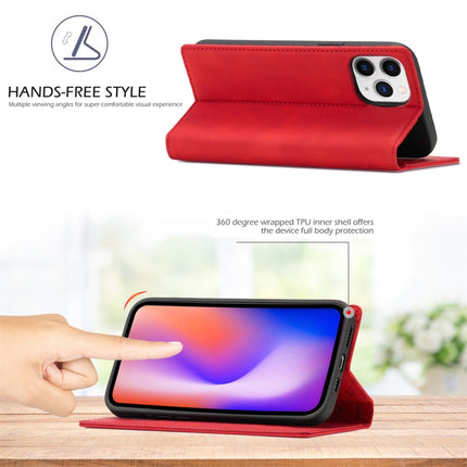 LC.IMEEKE Strong Magnetic PU + Matte TPU Horizontal Flip Leather Case with Holder & Card Slots & Wallet For iPhone 13 Pro Max(Red)-garmade.com