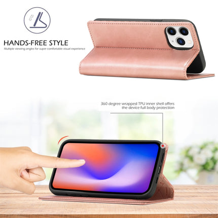 LC.IMEEKE Strong Magnetic PU + Matte TPU Horizontal Flip Leather Case with Holder & Card Slots & Wallet For iPhone 13 Pro Max(Rose Gold)-garmade.com