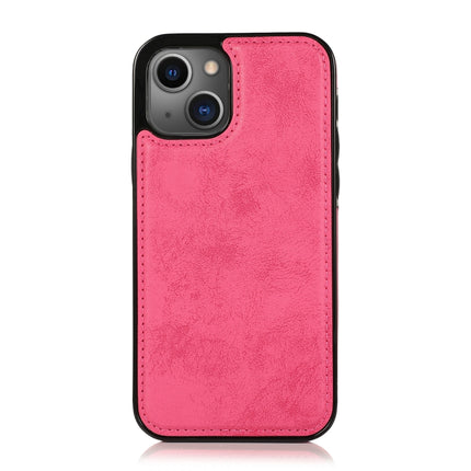 Retro 2 in 1 Detachable Horizontal Flip Leather Case with Card Slots & Wallet For iPhone 13(Pink)-garmade.com
