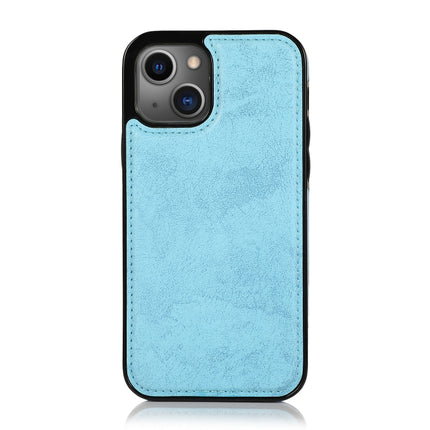 Retro 2 in 1 Detachable Horizontal Flip Leather Case with Card Slots & Wallet For iPhone 13(Blue)-garmade.com