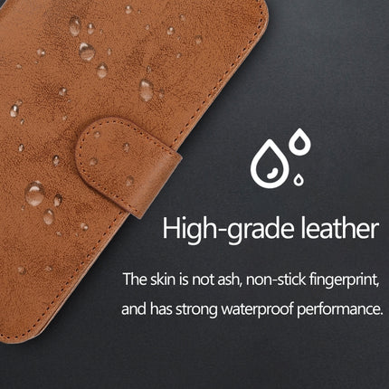 Retro 2 in 1 Detachable Horizontal Flip Leather Case with Card Slots & Wallet For iPhone 13 Mini(Brown)-garmade.com