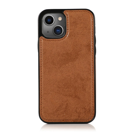 Retro 2 in 1 Detachable Horizontal Flip Leather Case with Card Slots & Wallet For iPhone 13 Mini(Brown)-garmade.com