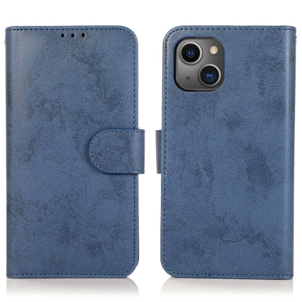 Retro 2 in 1 Detachable Horizontal Flip Leather Case with Card Slots & Wallet For iPhone 13 Mini(Dark Blue)-garmade.com