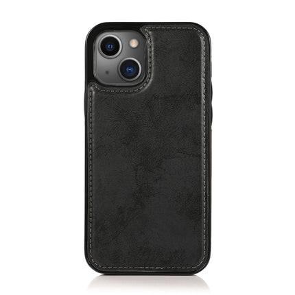 Retro 2 in 1 Detachable Horizontal Flip Leather Case with Card Slots & Wallet For iPhone 13 Mini(Black)-garmade.com