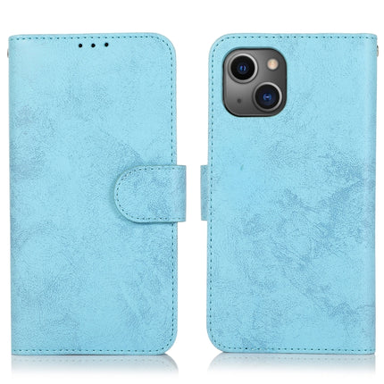 Retro 2 in 1 Detachable Horizontal Flip Leather Case with Card Slots & Wallet For iPhone 13 Pro(Blue)-garmade.com