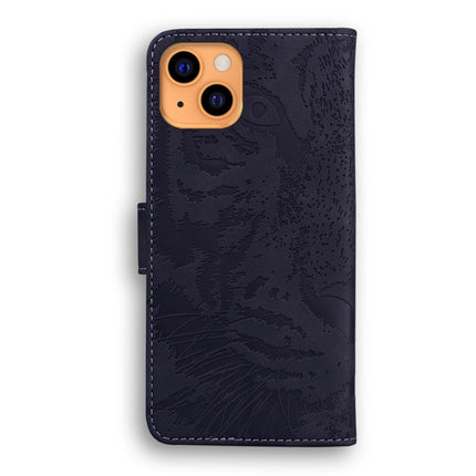 Tiger Embossing Pattern Horizontal Flip Leather Case with Holder & Card Slots & Wallet For iPhone 13 mini(Black)-garmade.com