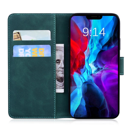 Tiger Embossing Pattern Horizontal Flip Leather Case with Holder & Card Slots & Wallet For iPhone 13 mini(Green)-garmade.com