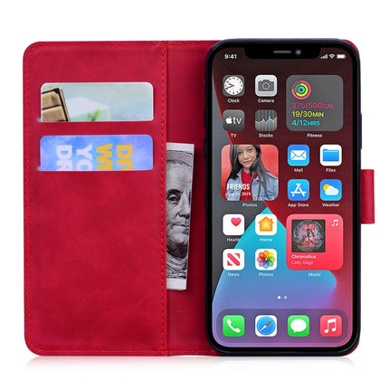 Tiger Embossing Pattern Horizontal Flip Leather Case with Holder & Card Slots & Wallet For iPhone 13 Pro(Red)-garmade.com