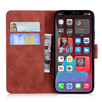 Tiger Embossing Pattern Horizontal Flip Leather Case with Holder & Card Slots & Wallet For iPhone 13 Pro(Brown)-garmade.com