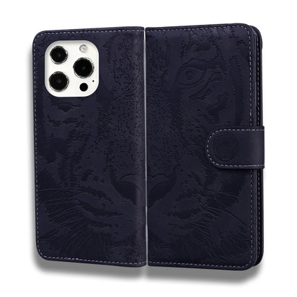 Tiger Embossing Pattern Horizontal Flip Leather Case with Holder & Card Slots & Wallet For iPhone 13 Pro Max(Black)-garmade.com