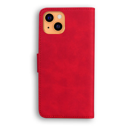 Skin Feel Pure Color Horizontal Flip Leather Case with Holder & Card Slots & Wallet For iPhone 13 mini(Red)-garmade.com