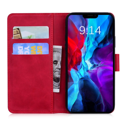 Skin Feel Pure Color Horizontal Flip Leather Case with Holder & Card Slots & Wallet For iPhone 13 mini(Red)-garmade.com