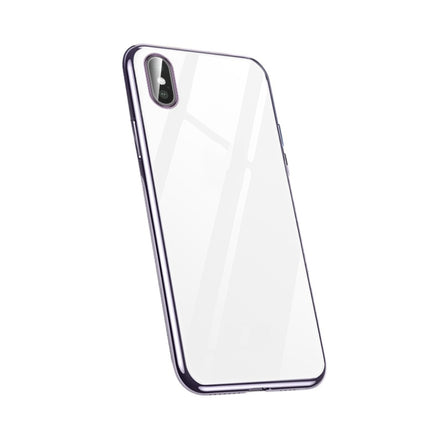 For iPhone X / XS SULADA Shockproof Ultra-thin TPU Protective Case(Purple)-garmade.com