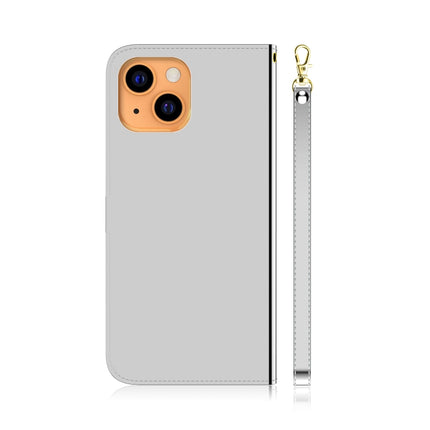 Imitated Mirror Surface Horizontal Flip Leather Case with Holder & Card Slots & Wallet & Lanyard For iPhone 13 mini(Silver)-garmade.com