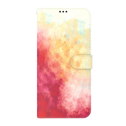 Watercolor Pattern Horizontal Flip Leather Case with Holder & Card Slot & Wallet For iPhone 13 mini(Spring Cherry)-garmade.com