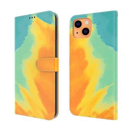 Watercolor Pattern Horizontal Flip Leather Case with Holder & Card Slot & Wallet For iPhone 13(Autumn Leaf )-garmade.com