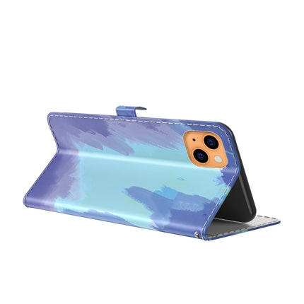 Watercolor Pattern Horizontal Flip Leather Case with Holder & Card Slot & Wallet For iPhone 13(Winter Snow)-garmade.com