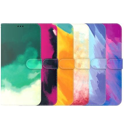 Watercolor Pattern Horizontal Flip Leather Case with Holder & Card Slot & Wallet For iPhone 13(Winter Snow)-garmade.com