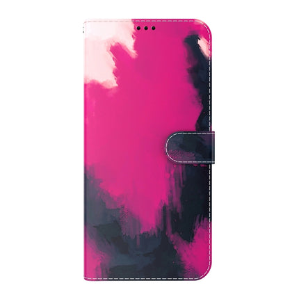 Watercolor Pattern Horizontal Flip Leather Case with Holder & Card Slot & Wallet For iPhone 13 Pro(Berry Color)-garmade.com