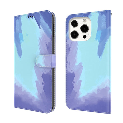 Watercolor Pattern Horizontal Flip Leather Case with Holder & Card Slot & Wallet For iPhone 13 Pro Max(Winter Snow)-garmade.com