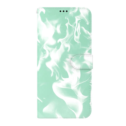 Cloud Fog Pattern Horizontal Flip Leather Case with Holder & Card Slot & Wallet For iPhone 13 mini(Mint Green)-garmade.com