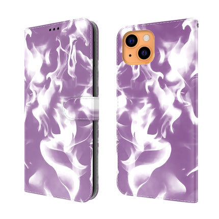 Cloud Fog Pattern Horizontal Flip Leather Case with Holder & Card Slot & Wallet For iPhone 13 mini(Purple)-garmade.com