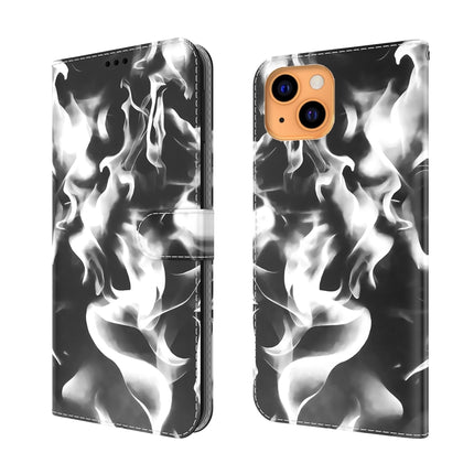 Cloud Fog Pattern Horizontal Flip Leather Case with Holder & Card Slot & Wallet For iPhone 13 mini(Black)-garmade.com