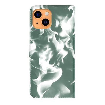 Cloud Fog Pattern Horizontal Flip Leather Case with Holder & Card Slot & Wallet For iPhone 13 mini(Dark Green)-garmade.com