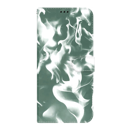 Cloud Fog Pattern Horizontal Flip Leather Case with Holder & Card Slot & Wallet For iPhone 13(Dark Green)-garmade.com