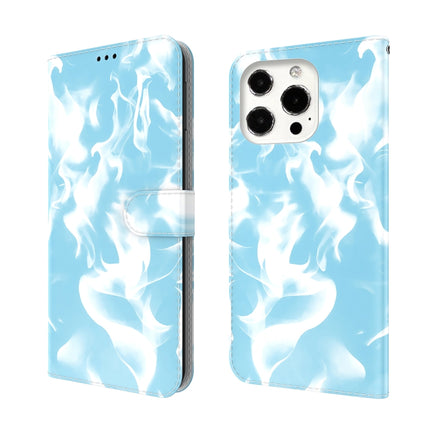 Cloud Fog Pattern Horizontal Flip Leather Case with Holder & Card Slot & Wallet For iPhone 13 Pro(Sky Blue)-garmade.com