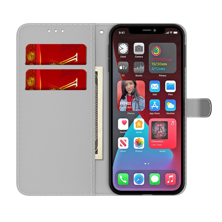 Cloud Fog Pattern Horizontal Flip Leather Case with Holder & Card Slot & Wallet For iPhone 13 Pro Max(Mint Green)-garmade.com