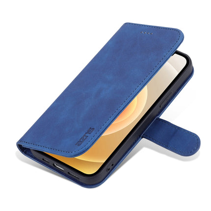 AZNS Skin Feel Calf Texture Horizontal Flip Leather Case with Card Slots & Holder & Wallet For iPhone 13 Mini(Blue)-garmade.com