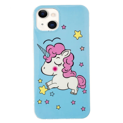 Luminous TPU Soft Protective Case For iPhone 13 mini(Star Unicorn)-garmade.com