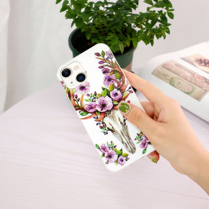Luminous TPU Soft Protective Case For iPhone 13 mini(Flower Deer)-garmade.com