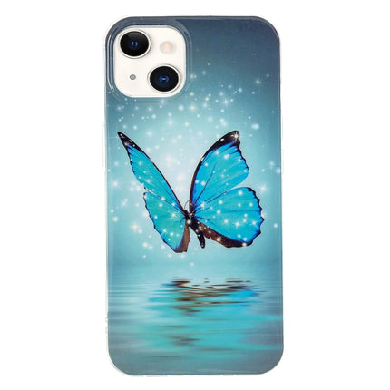 Luminous TPU Soft Protective Case For iPhone 13(Butterfly)-garmade.com