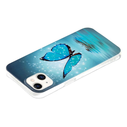 Luminous TPU Soft Protective Case For iPhone 13(Butterfly)-garmade.com