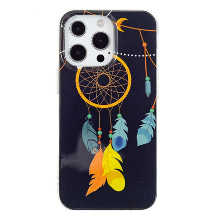 Luminous TPU Soft Protective Case For iPhone 13 Pro(Black Wind Chimes)-garmade.com