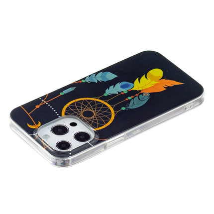 Luminous TPU Soft Protective Case For iPhone 13 Pro(Black Wind Chimes)-garmade.com
