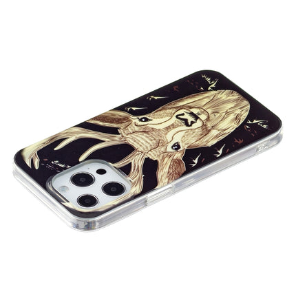 Luminous TPU Soft Protective Case For iPhone 13 Pro(Deer Head)-garmade.com