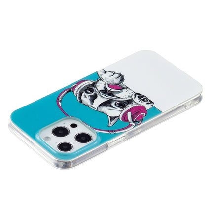 Luminous TPU Soft Protective Case For iPhone 13 Pro Max(Headset Dog)-garmade.com